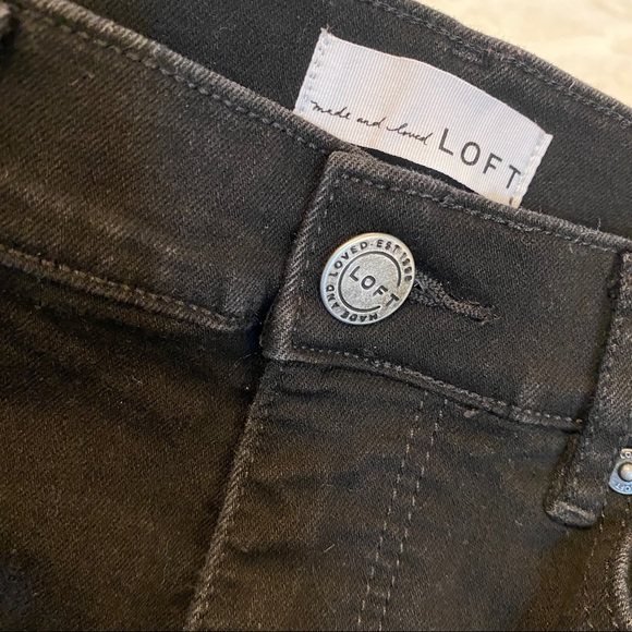 Loft Black Skinny Jean EUC - Picture 2 of 3